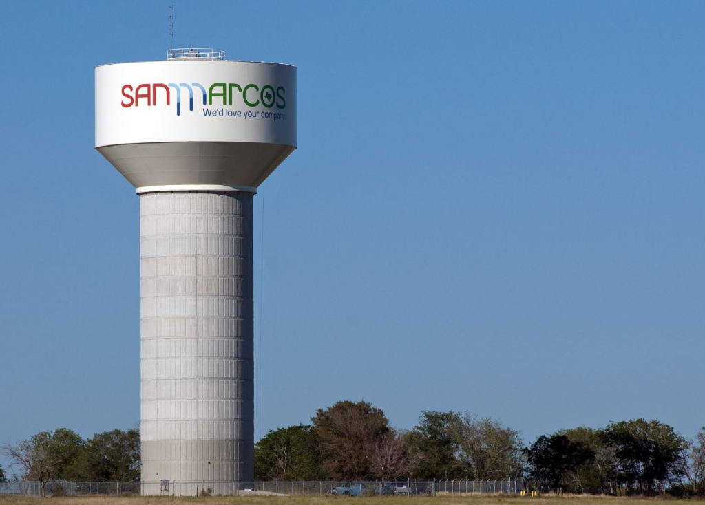San Marcos water tower